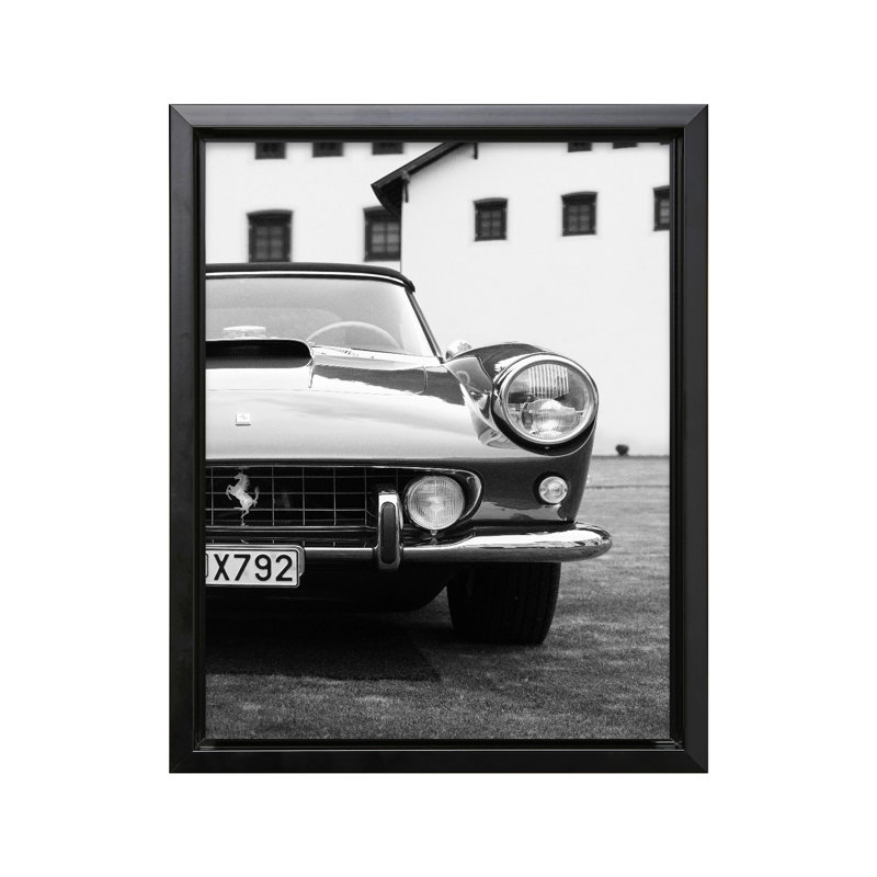 Voiture exotique, Black Framed, Canvas, 11"H x 14"W
