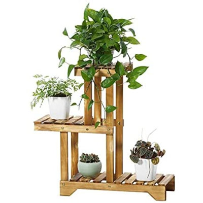 Negaunee Wood Weather Resistant Plant Stand