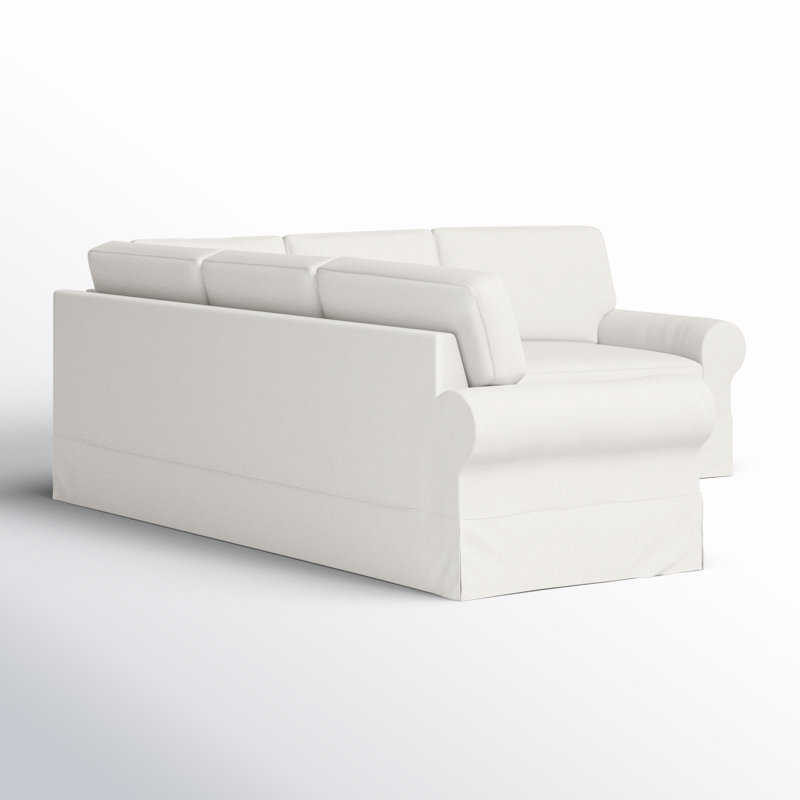Canapé modulaire 3 pièces Porter, Natté lueur lunaire Drusky Sustain®