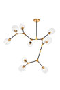 Light Antique Brass/Flat Black