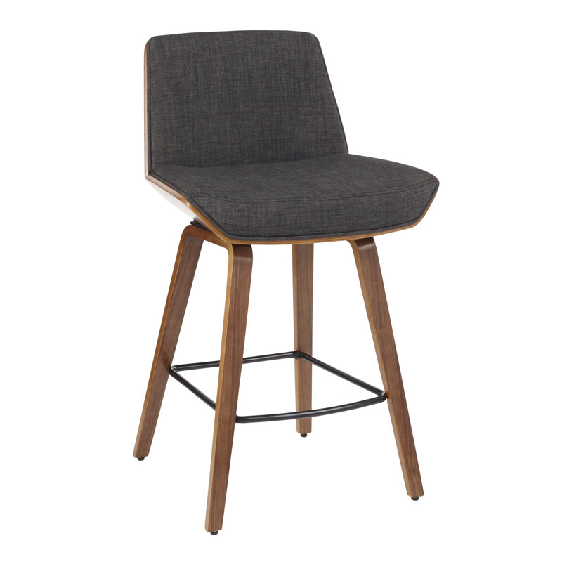 Tabouret de comptoir 25,25 po Craiginorne, Gris anthracite