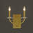 Gamages 2-Light Steel Wall Sconce Candle Wall Light