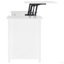 Bureau blanc 4 tiroirs ultrabrillant-1064541467