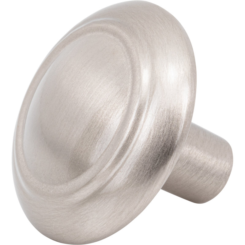 Cala 1 5/16" Diameter Round Knob, Brushed Satin Nickel