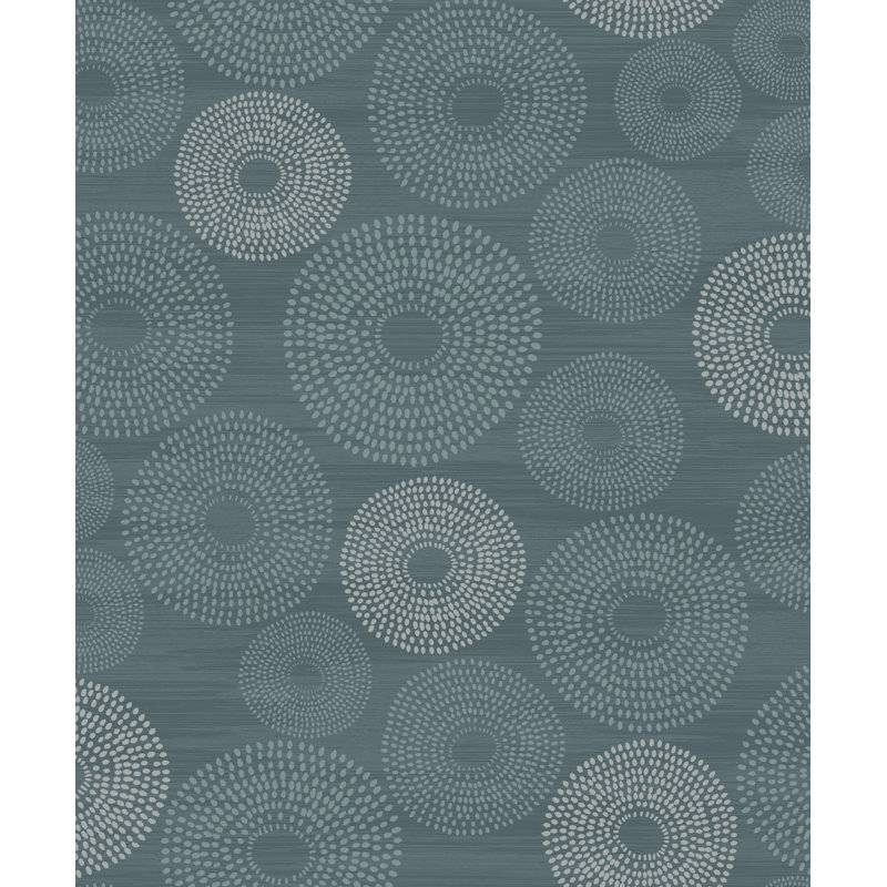 Dikili 10.05m x 53cm Wallpaper Roll, Teal