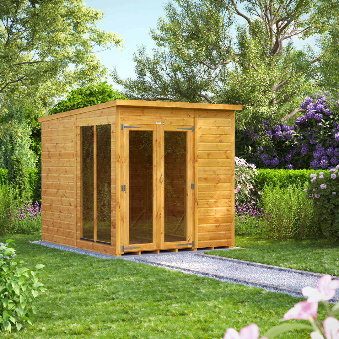 Powersheds 6 x 8ft Timber Tongue & Groove Pent Summerhouse