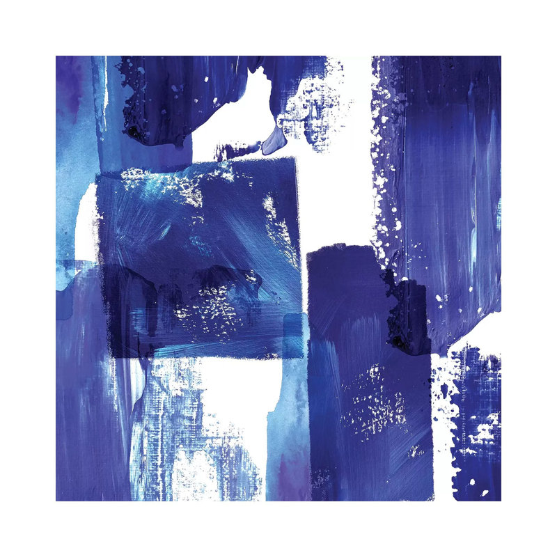 Indigo Abstract II by Northern Lights - Wrapped Canvas Print, 93.98 cm H x 93.98 cm W x 1.91 cm D