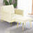 Siemon Velvet Accent Chair with Ottoman-954392196