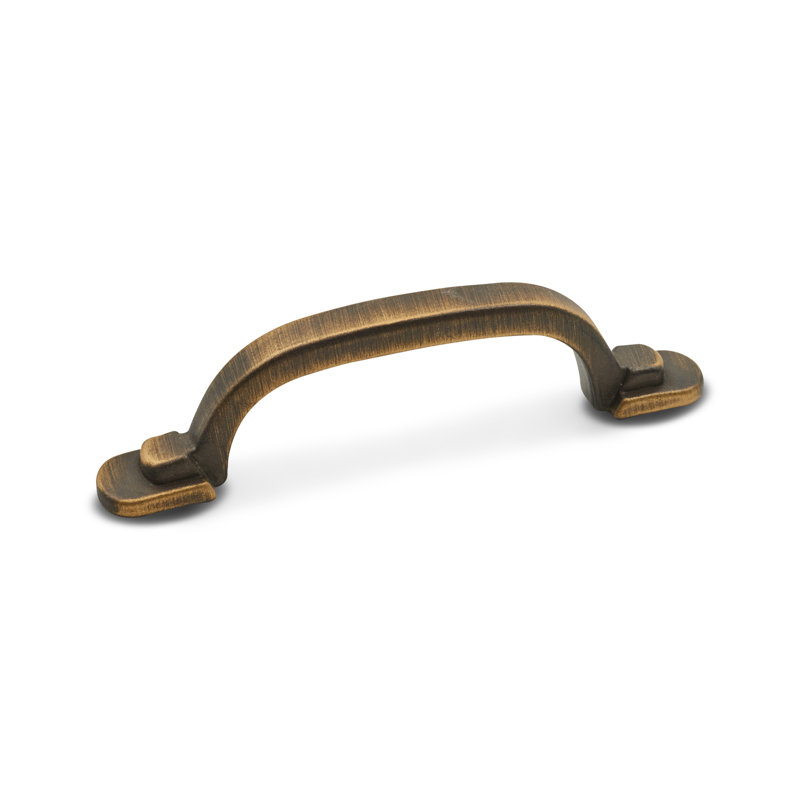 3" Center to Center Two Step Foot Rectangular Arch Pull CP Series, Antique English