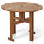 Abi-Jo Round Folding Outdoor Dining Table With Umbrella Hole , 89.7cm cm W 90cm cm D