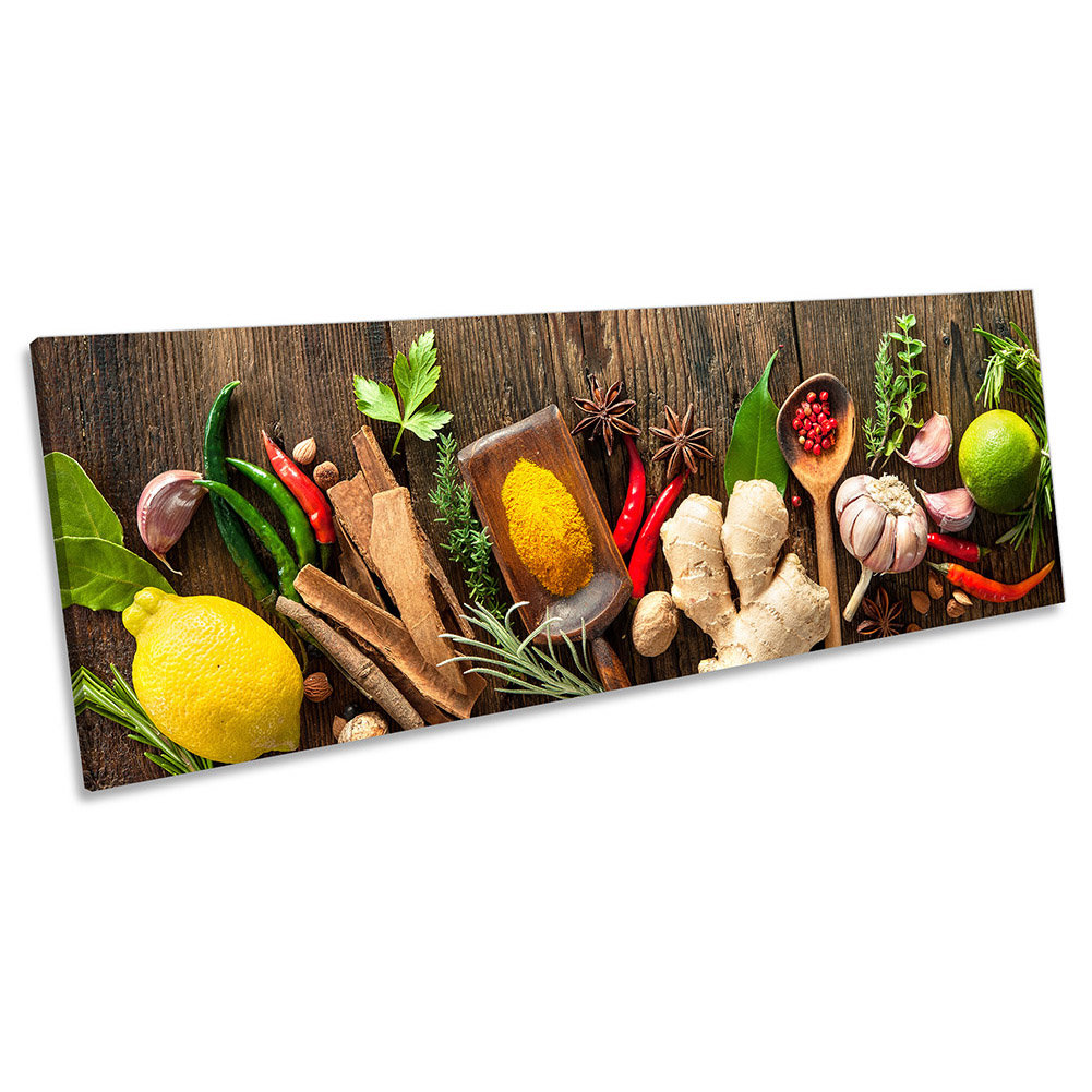 canvas geeks cooking kitchen café - wrapped canvas... 17 Stories Vegetables Cooking Kitchen - Wrapped Canvas Panoramic Art ...