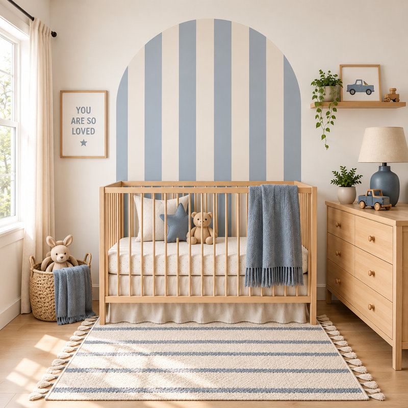 Adhésif décoratif 52 po, L 52 po x H 70 po, Bleu cendré