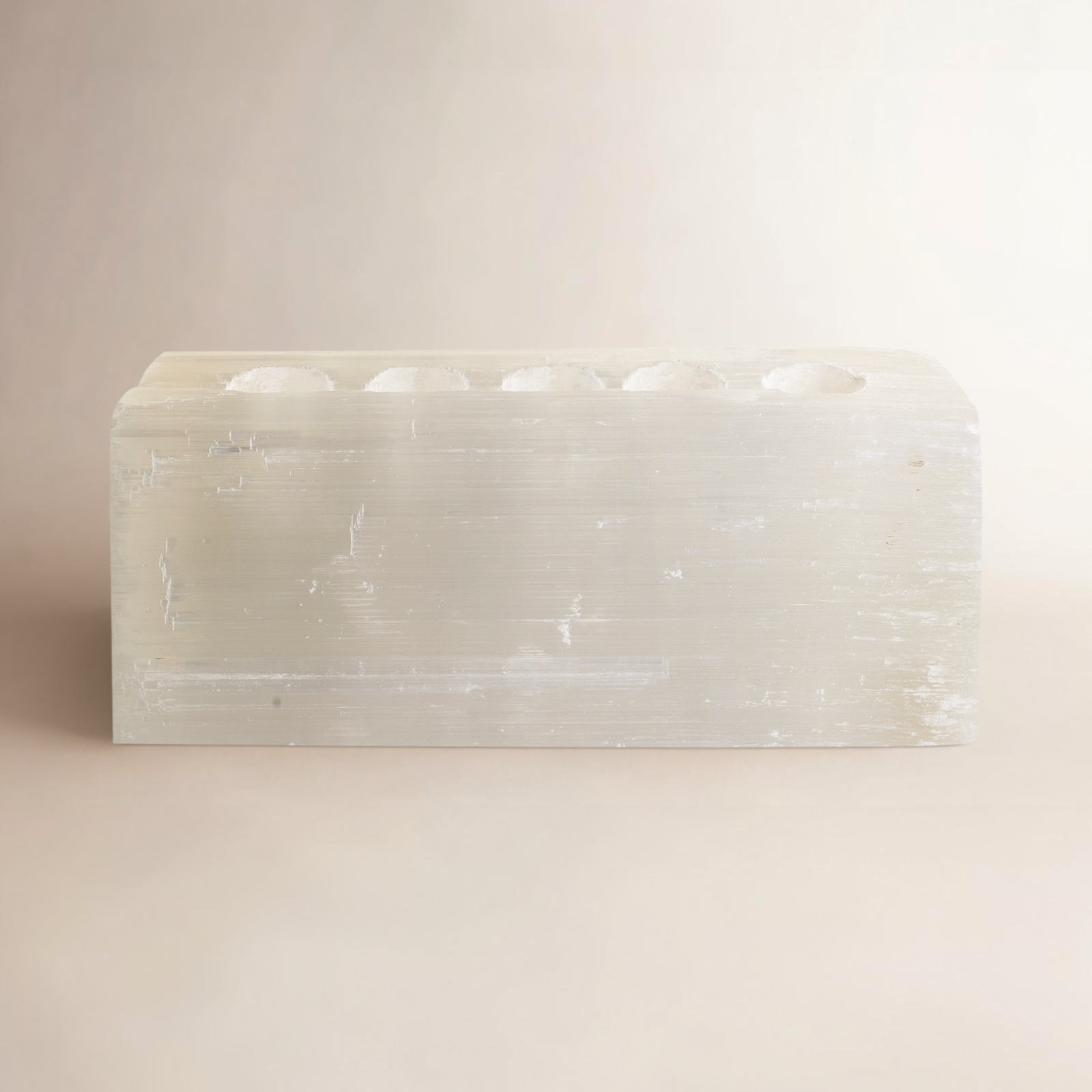 Selenite Votive Candle Holder