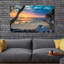 Reproduction de photo sur toile tendue, "spectaculaire coucher de soleil dans les îles gili"-1729676885