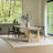 Rectangular Burlywood Solid Wood Dining Table-865357480