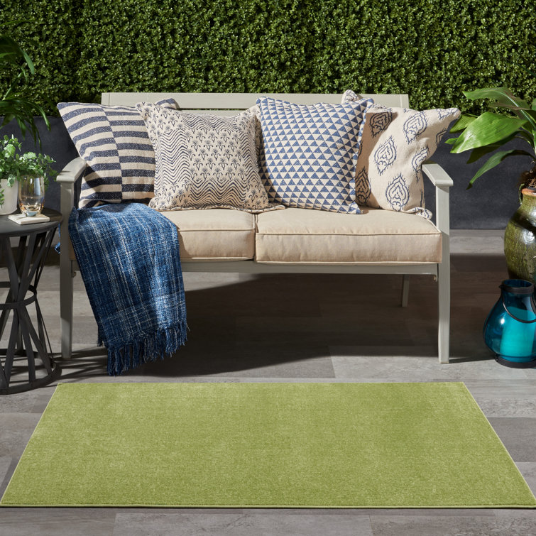 Nourison Essentials Green Indoor/Outdoor Area Rug