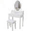 Ensemble de bureau de coiffeuse princesse avec miroir lumineux et beaucoup de rangement Princess-1903782497