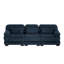 Canapé surdimensionné 3 places Cloud Couch, canapé modulaire moderne et minimaliste, coussins de siège épais et confortables, tissu en velours côtelé respirant, bleu pour le salon-56373449
