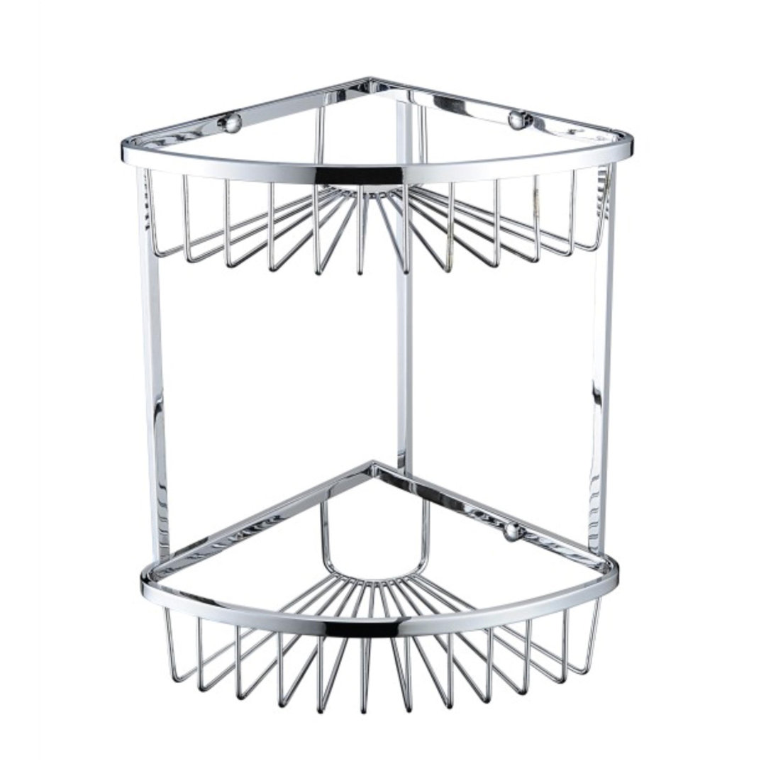 2 Tier Corner Fixed Wire Shower Caddy