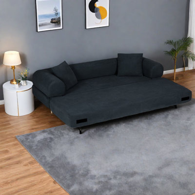 Compression Convertible Sofas, 80 Inch Foam Corduroy, Modern Home