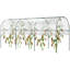 Tunnel Tomato Greenhouse with 4 Hoops and Top Tap, Pointed Bottom and Guy Ropes, 400 x 123 x 171 cm