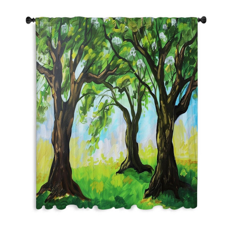 Eida Sheer Curtain Single Panel, 53'' W x 87'' L