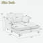 Chaise longue moderne avec coussins-2048588630