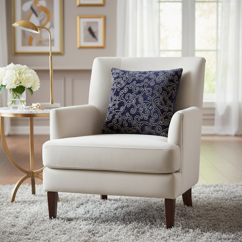 Darling Square Pillow Cover & Insert, Natural