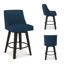 Tabouret de comptoir pivotant en bois massif Makiba de 26 po (ensemble de 1/2/4)-97710056-98270663