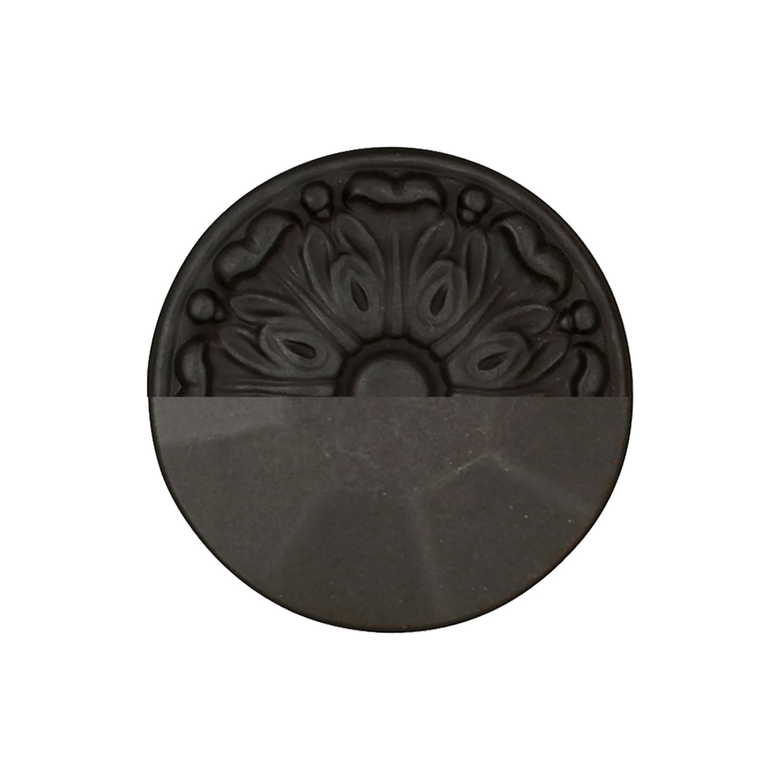 Forge Collection Pull - Farmhouse Hardware for Drawers & Cabinets, Black Iron, 12"