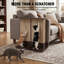 Grattoir pour chat en bois moderne avec sisal naturel-279580056