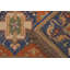Tapis en laine rouille/bleu semi-antique Soumakh Sally (6 pi 7 po x 9 pi 2 po)