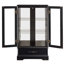 Vitrine lumineuse en verre avec tablettes réglables-122642801