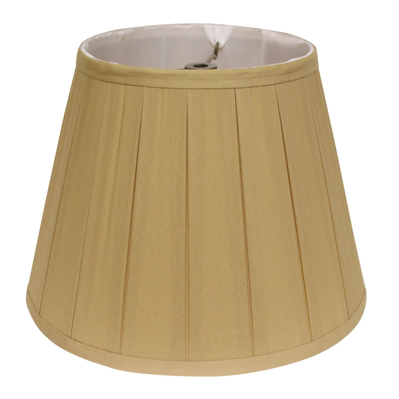 Abat-jour empire en soie / shantung (araignée), Miel,  H 11 po x l 19 po x P 19 po