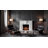 Traditional White Painted Wood Fireplace Mantel Surround With Ornate Carved Details