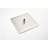 Shower Head - Stainless Steel, Self Cleaning, Brushed Nickel, 10" Square Design Rain Cleaning Nozzles, Nickel Finish-121244993