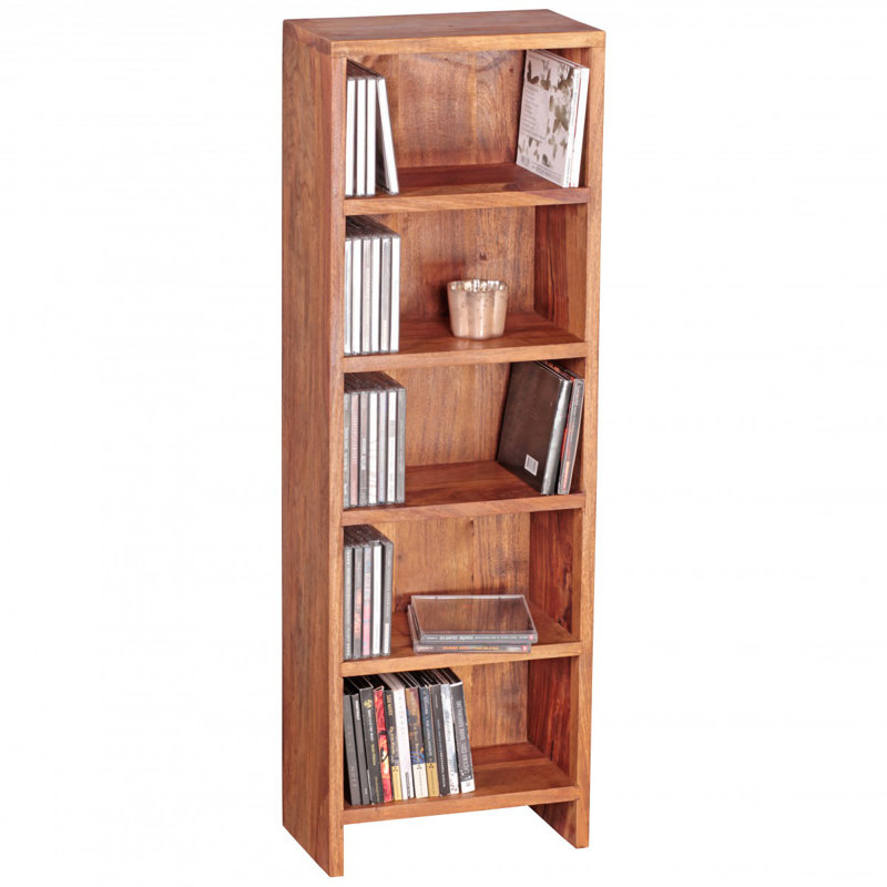 Nahant 90cm H x 30cm W Solid Wood Standard Bookcase, Sheesham