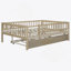 Wood Daybed With Trundle And Fence Guardrails-1902822371-1902822374
