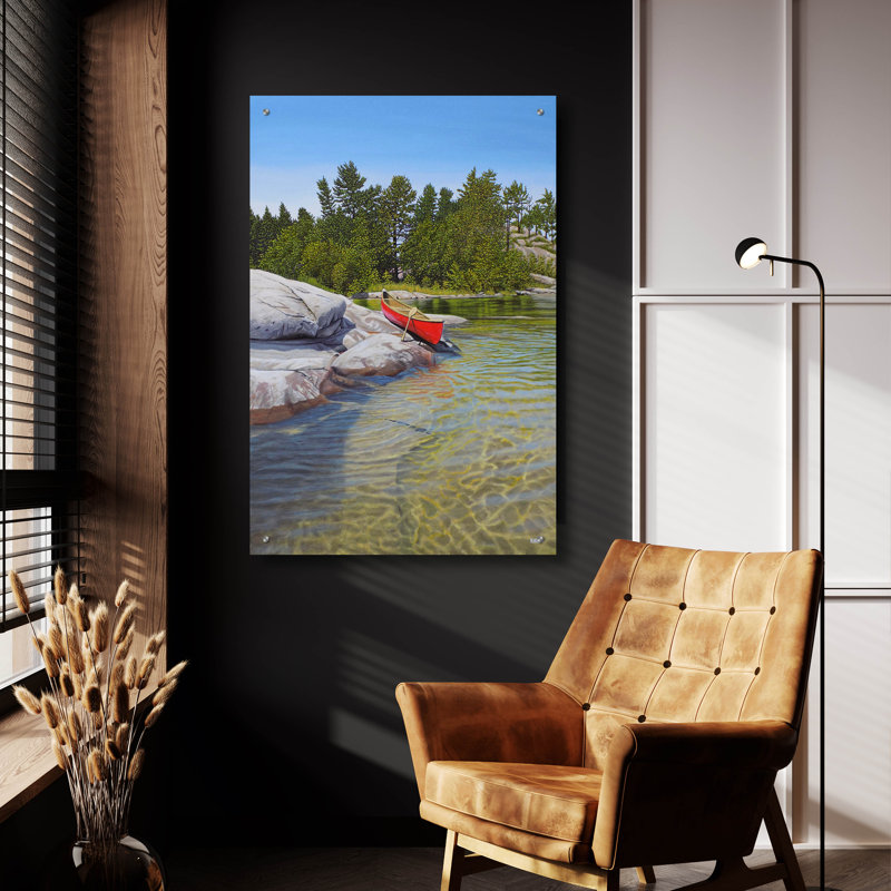  «Clear Reflections 1» par Kenneth M Kirsch, art mural en verre acrylique, 24 po x 36 po, H 36 po x l 24 po