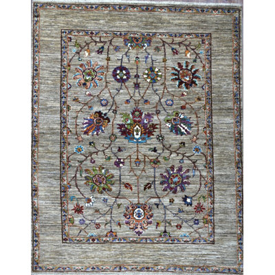 Transitional One-of-a-Kind Rectangle 4'1" X 6'6" Wool Area Rug