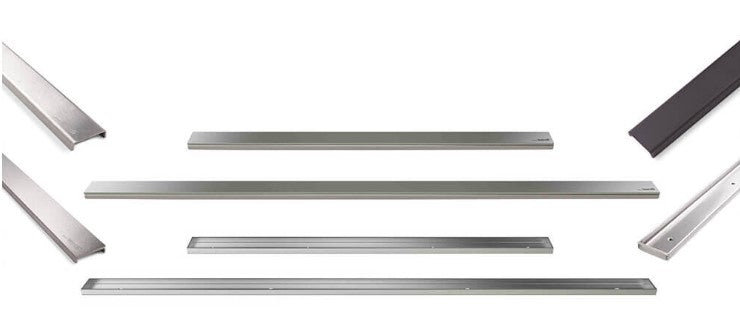 wedi® Linear Drain Cover Plates - (27 3/16"x1 3/4"x1/2"), Brushed Brass