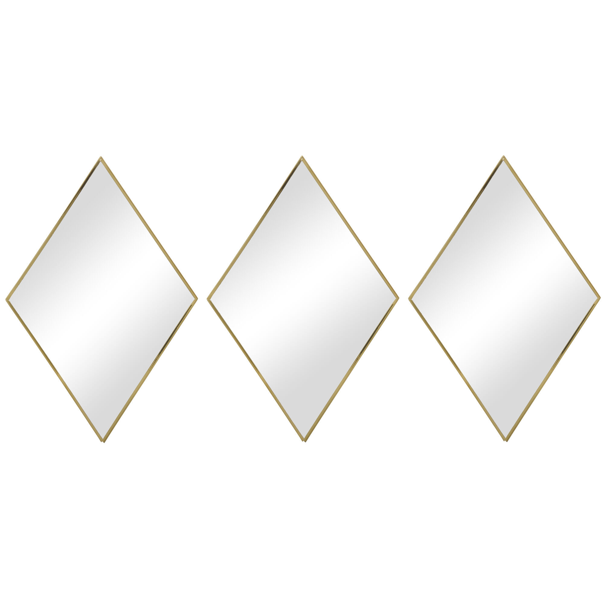 Umbra Set of Three Black Diamond Wall Mirrors