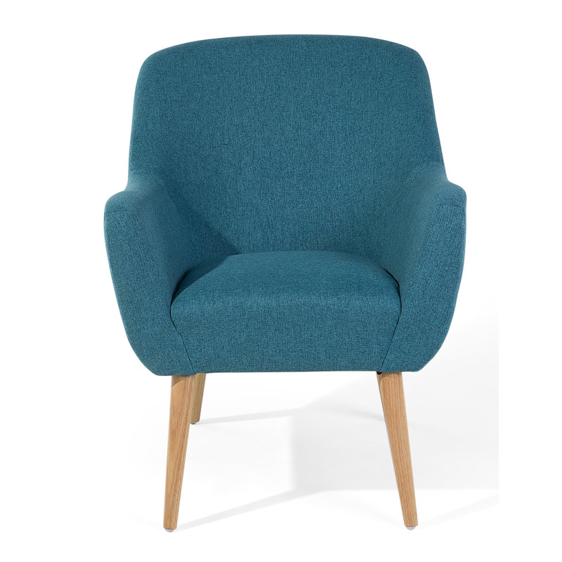 Desmond Upholstered Armchair, Brown, Blue