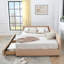 Structure de lit tapissier pour grand lit