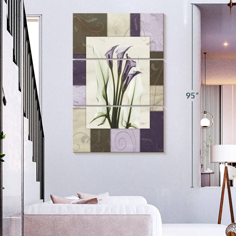 Harnek Calla Wineberry, 74" H x 48" W