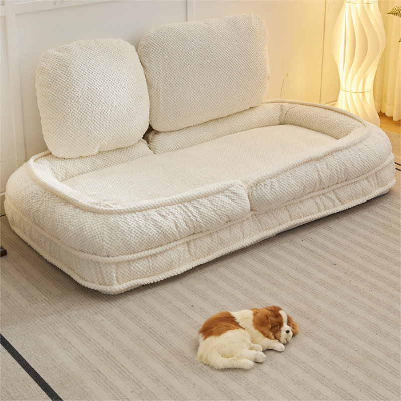 [VIDEO Provided] Human Dog Bed, White
