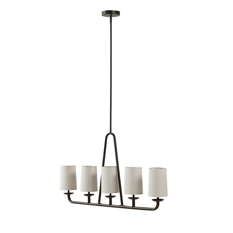 Lustre linéaire à 5 lumières