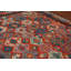 Tapis oriental orange en laine Kilim 9 x 10
