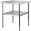 Table de préparation en acier inoxydable