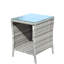 Table basse d'extérieur 1 table basse avec verre trempé transparent-275046872